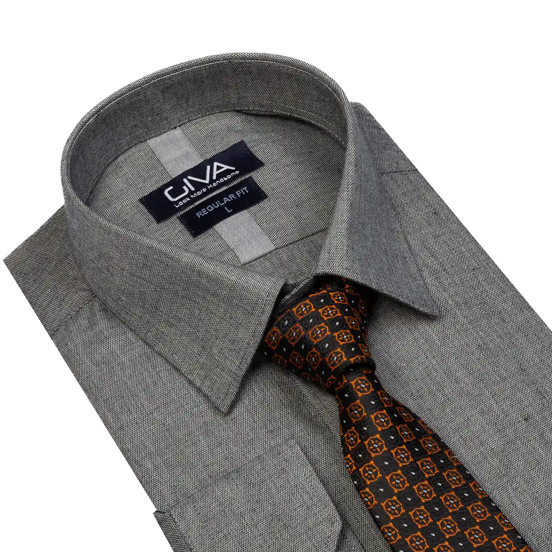 پیراهن فلورای ترک یقه کراواتی قاپک افسری